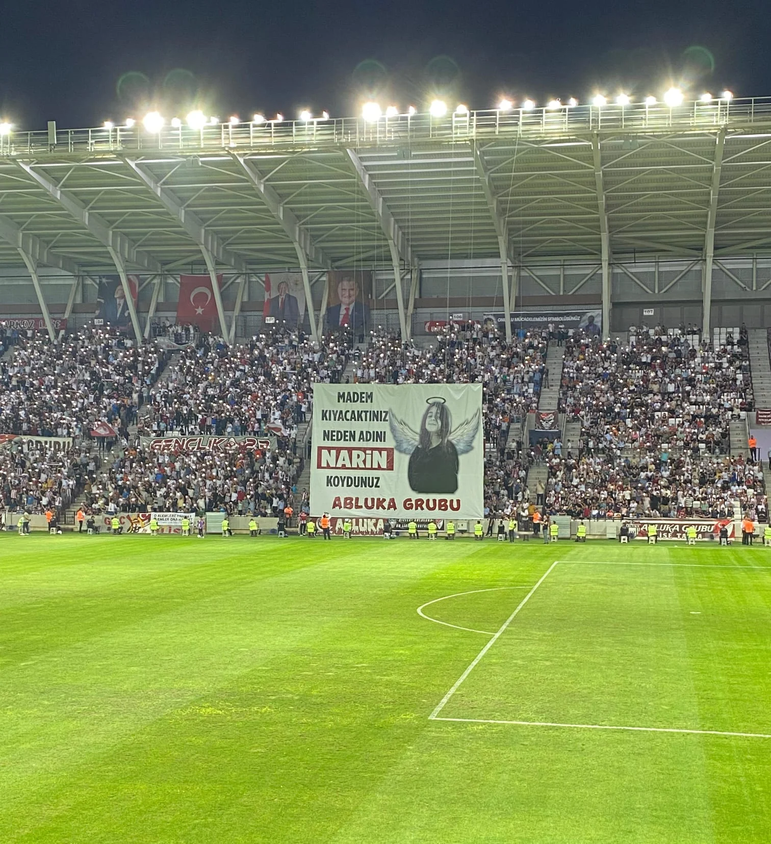 Elazığspor Taraftarından “Narin” Pankartı