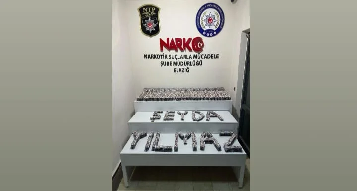 Elazığ’da 24.864 Adet Sentetik Ecza Maddesi Ele Geçirildi