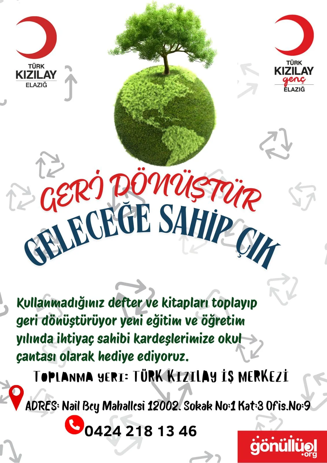 Türk Kızılay Elazığ’dan Anlamlı Kampanya: “Geri Dönüştür, Geleceğe Sahip Çık”
