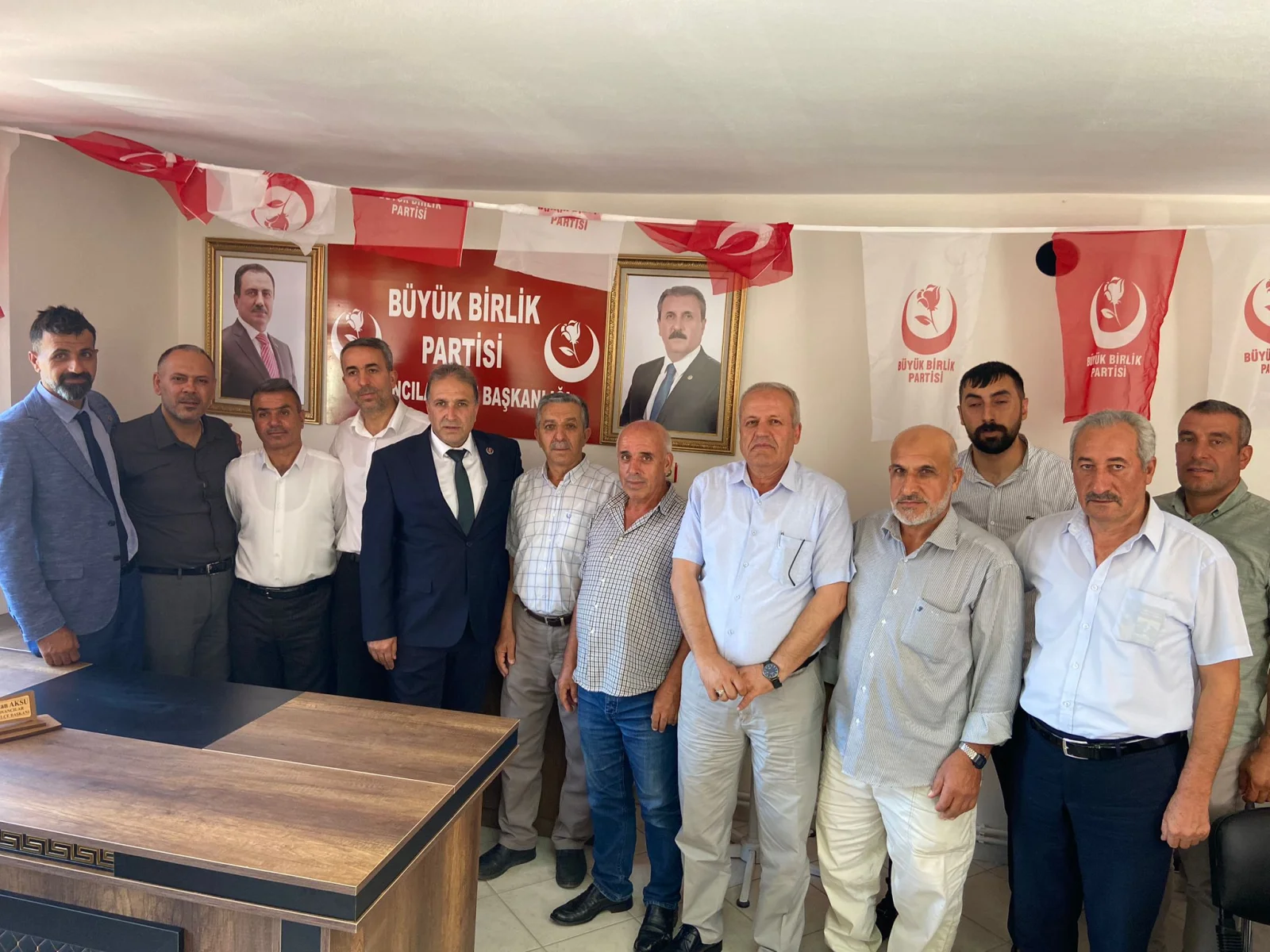 BBP Kovancılar İlçe Başkanlığı’na Yeniden Erkan Aksu Seçildi