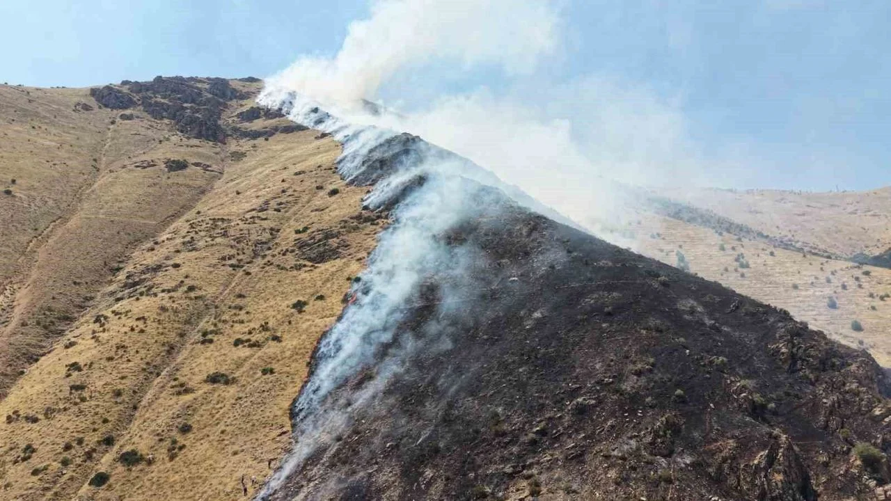 Elazığ’da Korkutan Yangın: Nimri Dağı Alevlere Teslim