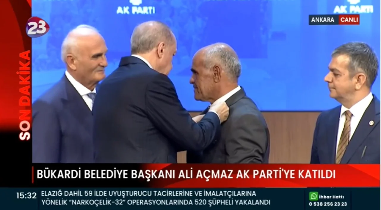 Bükardi Belediye Başkanı Ali Açmaz, AK Parti’ye Katıldı