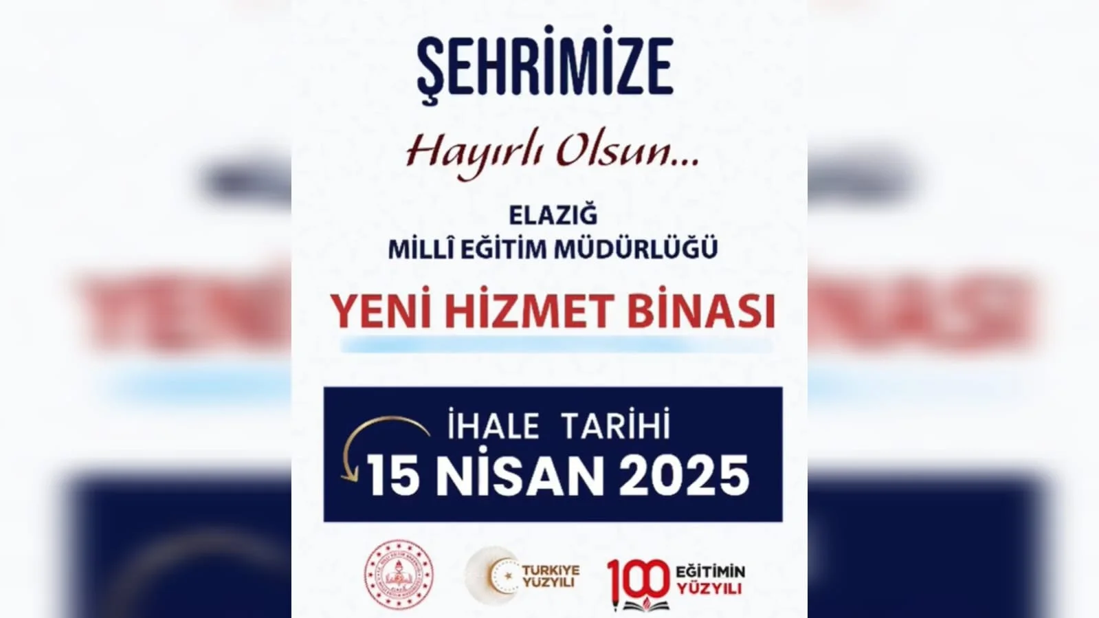 Elazığ Milli Eğitim Müdürlüğü Yeni Hizmet Binası’na Kavuşuyor