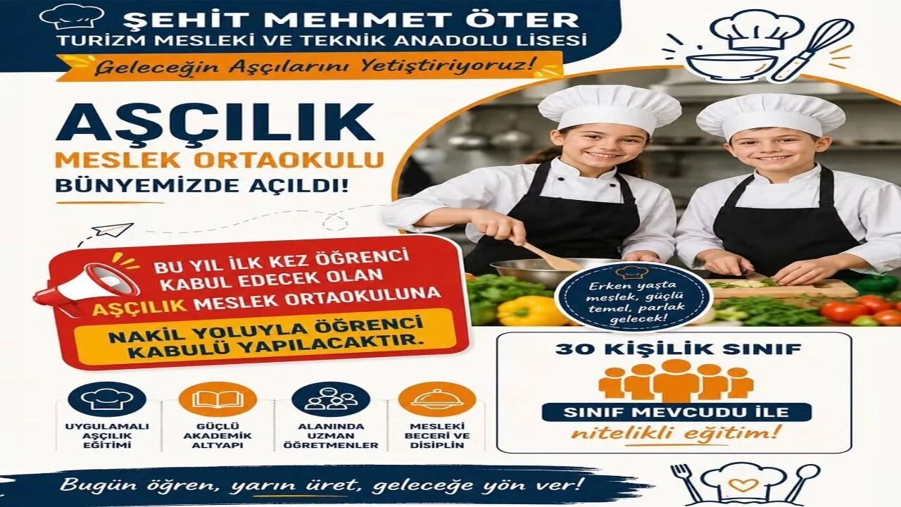 Elazığ’da Gastronomiye İlk Adım: Aşçılık Meslek Ortaokulu Kapılarını Açıyor