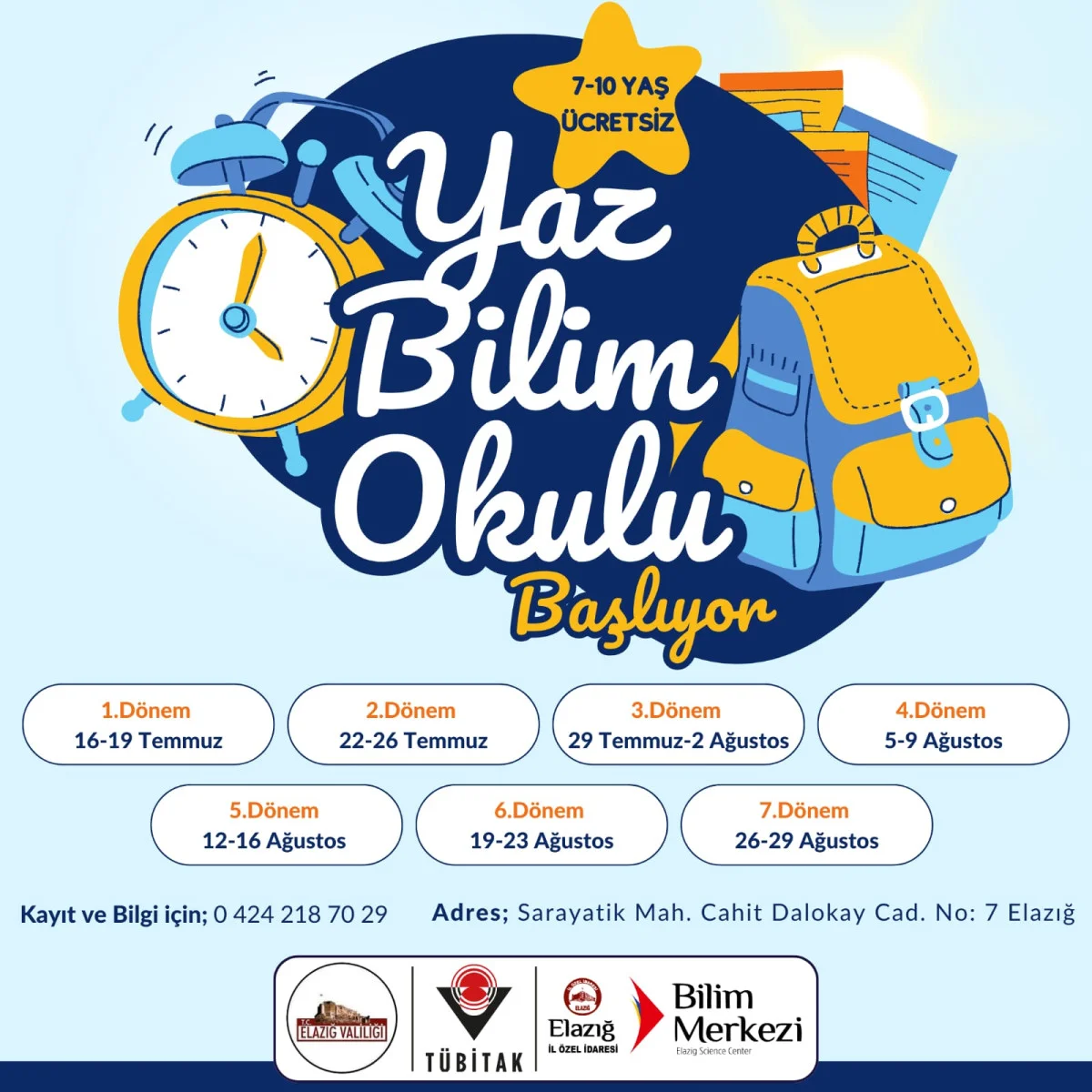 Bilimin Eğlenceli Yüzüyle Tanışın: Elazığ Bilim Merkezi Yaz Okulu Kayıtları Açıldı!