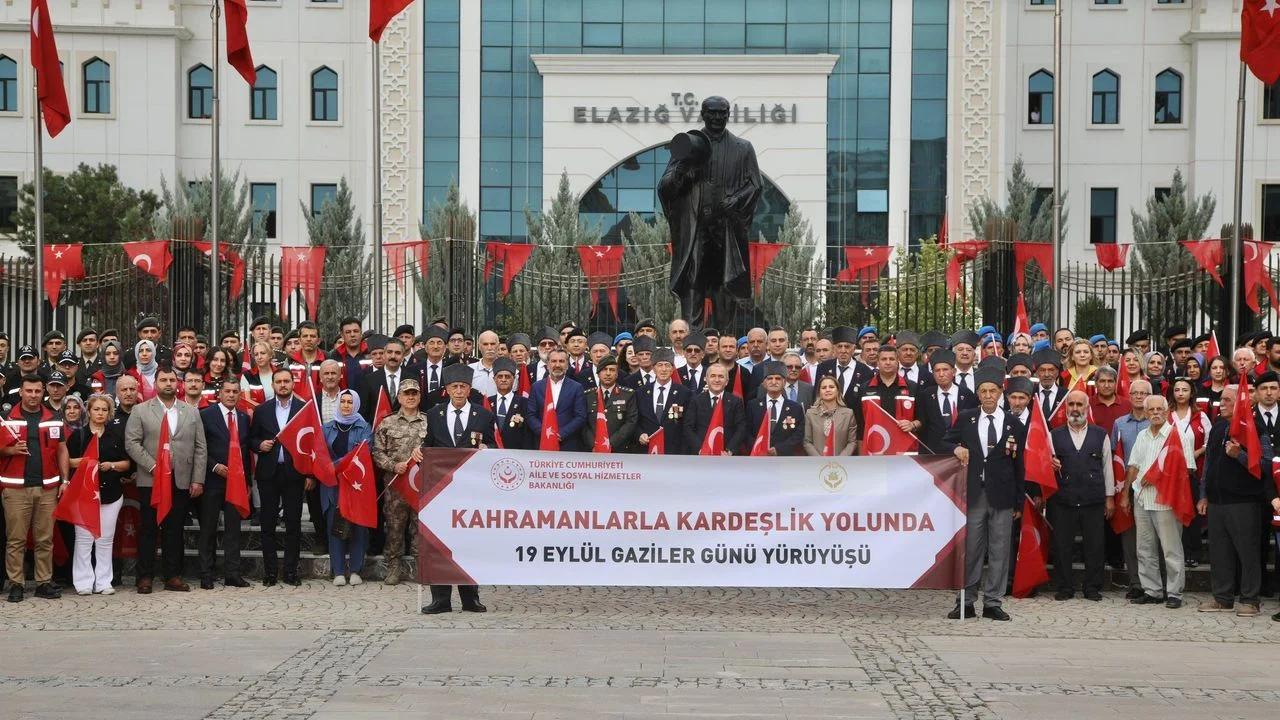Elazığ’da 19 Eylül Gaziler Günü Coşku ve Minnetle Kutlandı