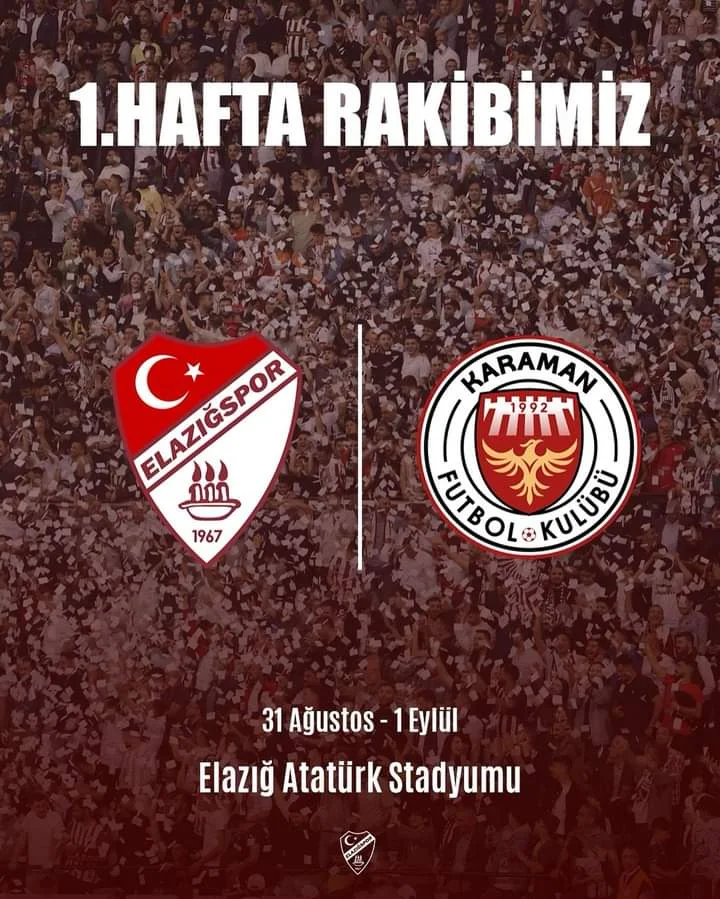 Elazığspor’un İlk Rakibi Belli Oldu