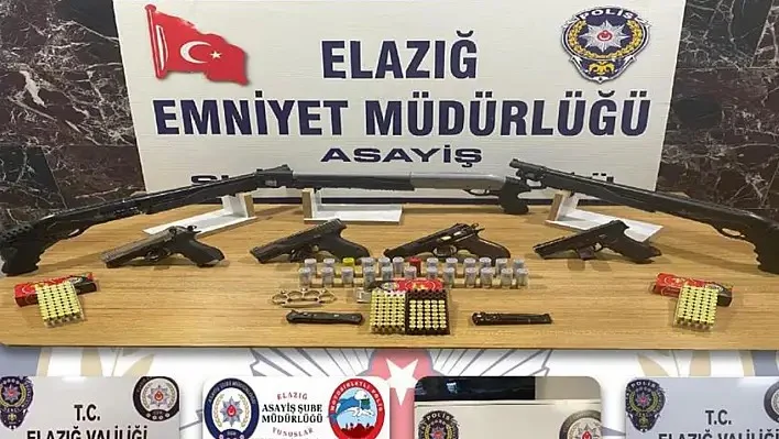 Elazığ’da 15 Adet Ruhsatsız Silah Ele Geçirildi: 10 Gözaltı!