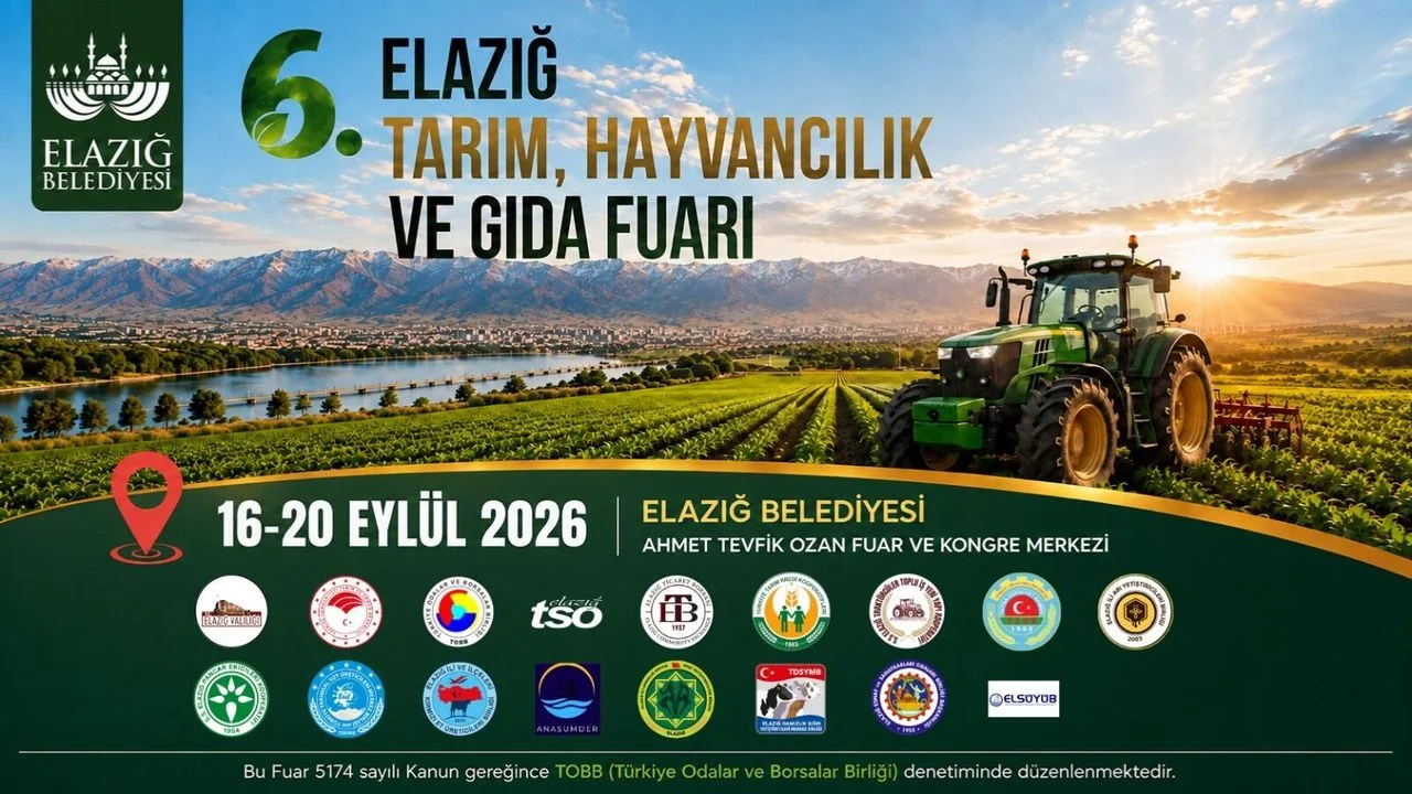 Elazığ Tarım ve Hayvancılık Fuarı Kapılarını Açıyor: 170 Marka Bir Araya Geliyor