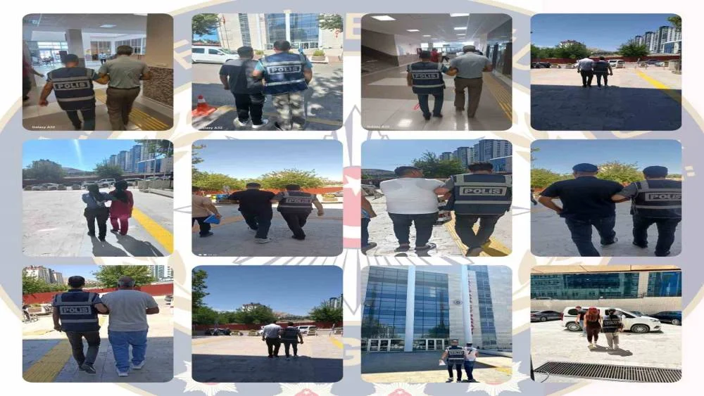 Operasyonda Yakalandılar: Elazığ’da 24 Hükümlü Tutuklanarak Cezaevine Gönderildi