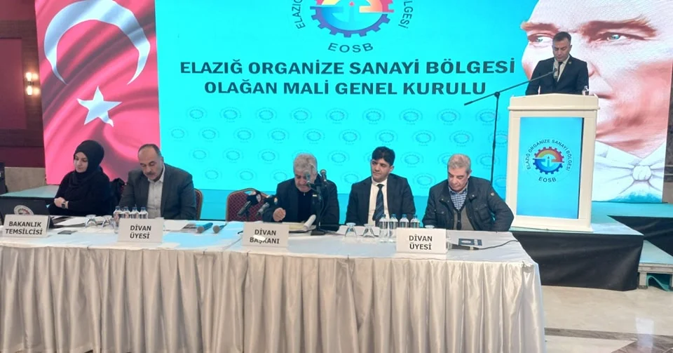 Elazığ OSB Yönetim Kurulu Başkanlığı Olağan Mali Genel Kurulunu Yapıldı
