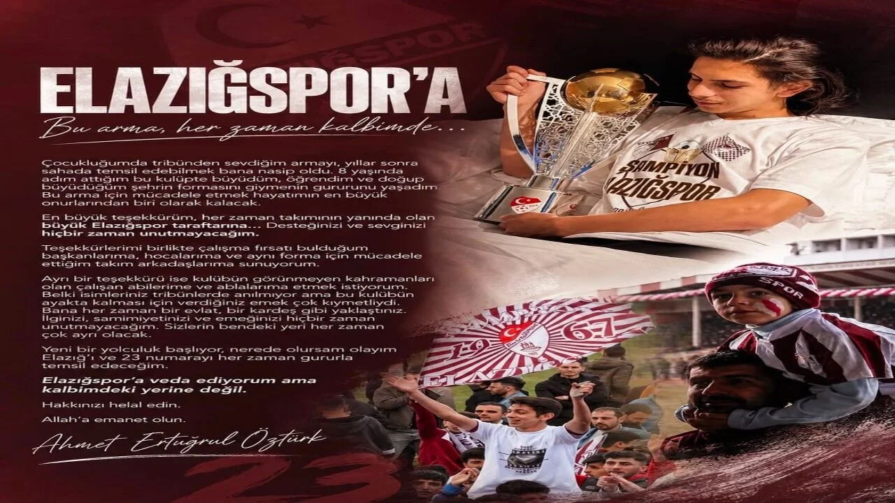 Elazığspor’da Duygusal Veda: Ahmet Ertuğrul Öztürk Karacabey Belediyespor’a Transfer Oldu