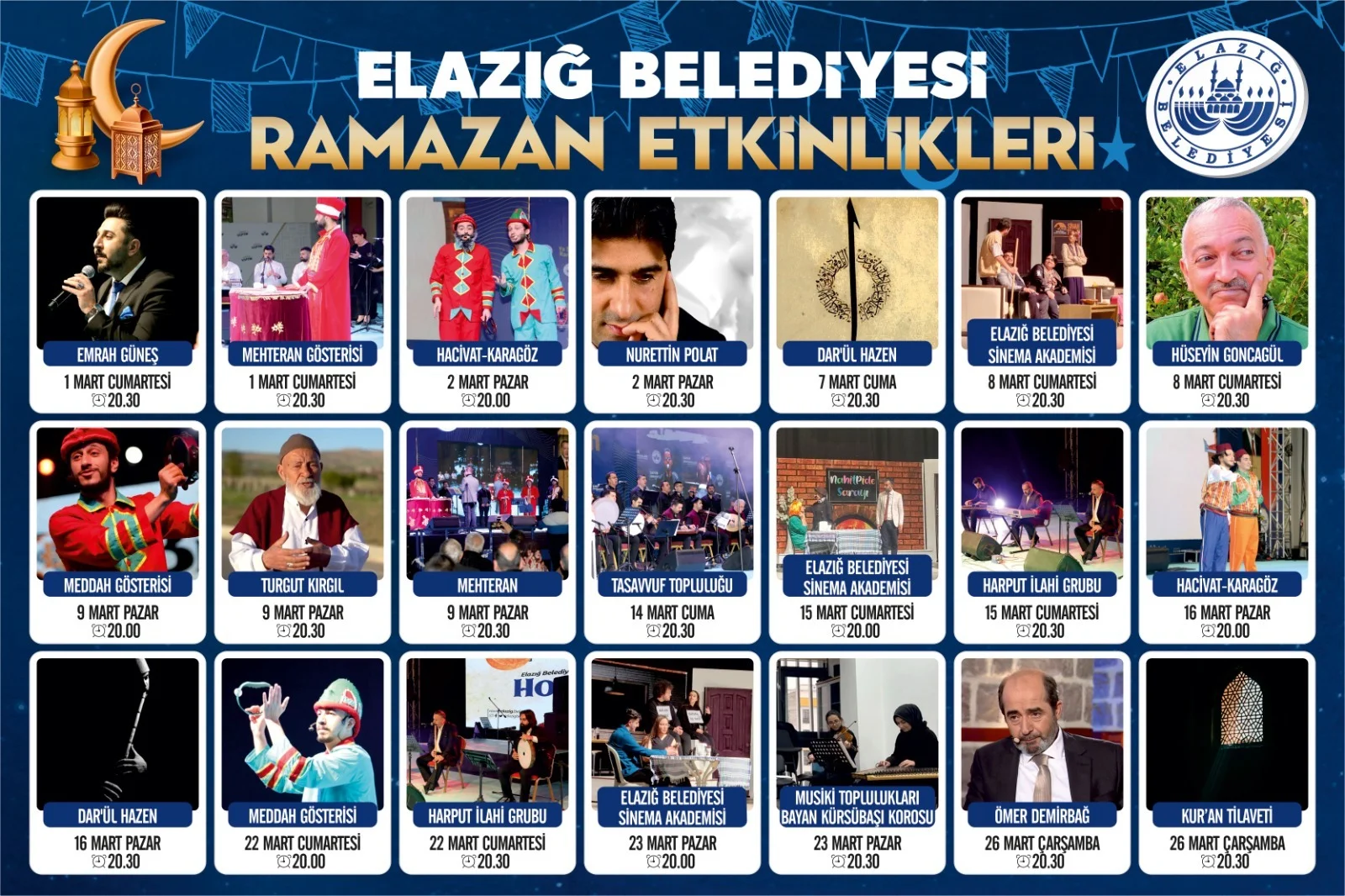 Elazığ Belediyesi Ramazan Etkinlikleri Başlıyor
