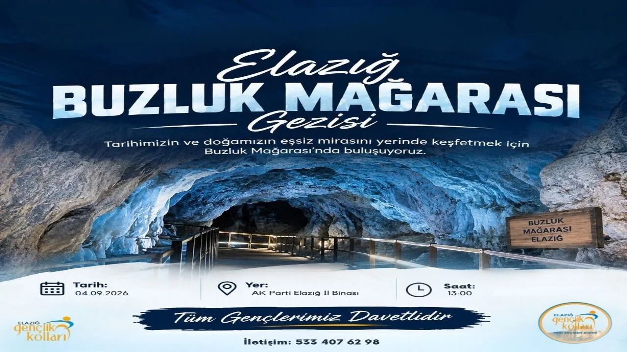 AK Gençlik Elazığ’dan Doğa ve Tarih Yolculuğu: Buzluk Mağarası Keşfi