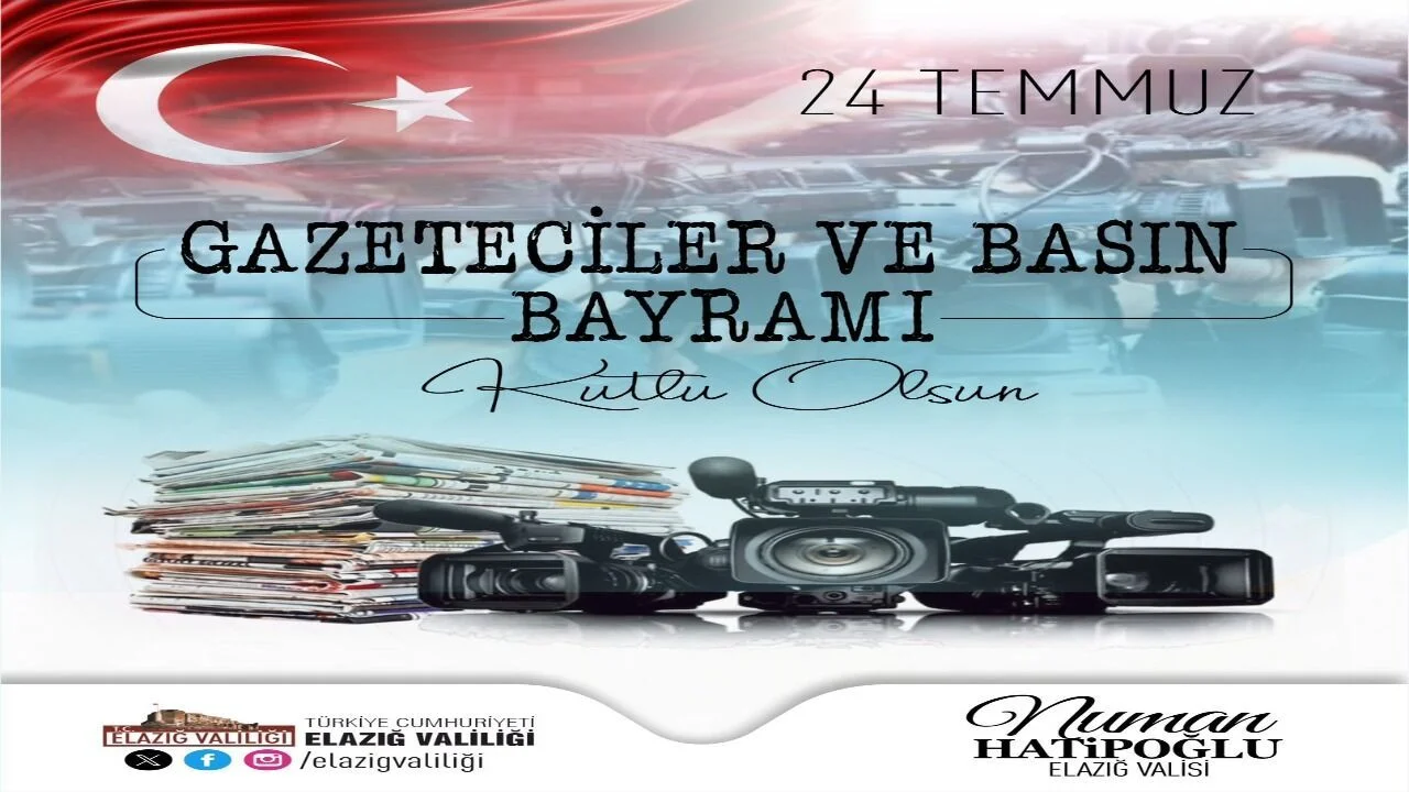 Vali Hatipoğlu’ndan 24 Temmuz Mesajı: Basın, Demokrasinin Teminatıdır