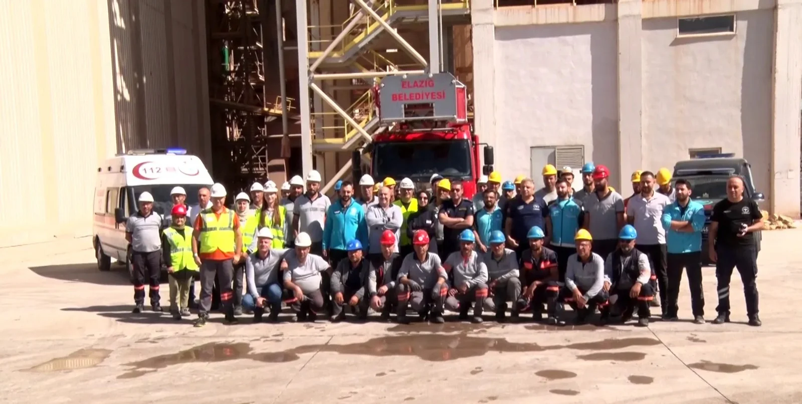 Seza Çimento Fabrikasında Yangın Tatbikatı Başarıyla Tamamlandı