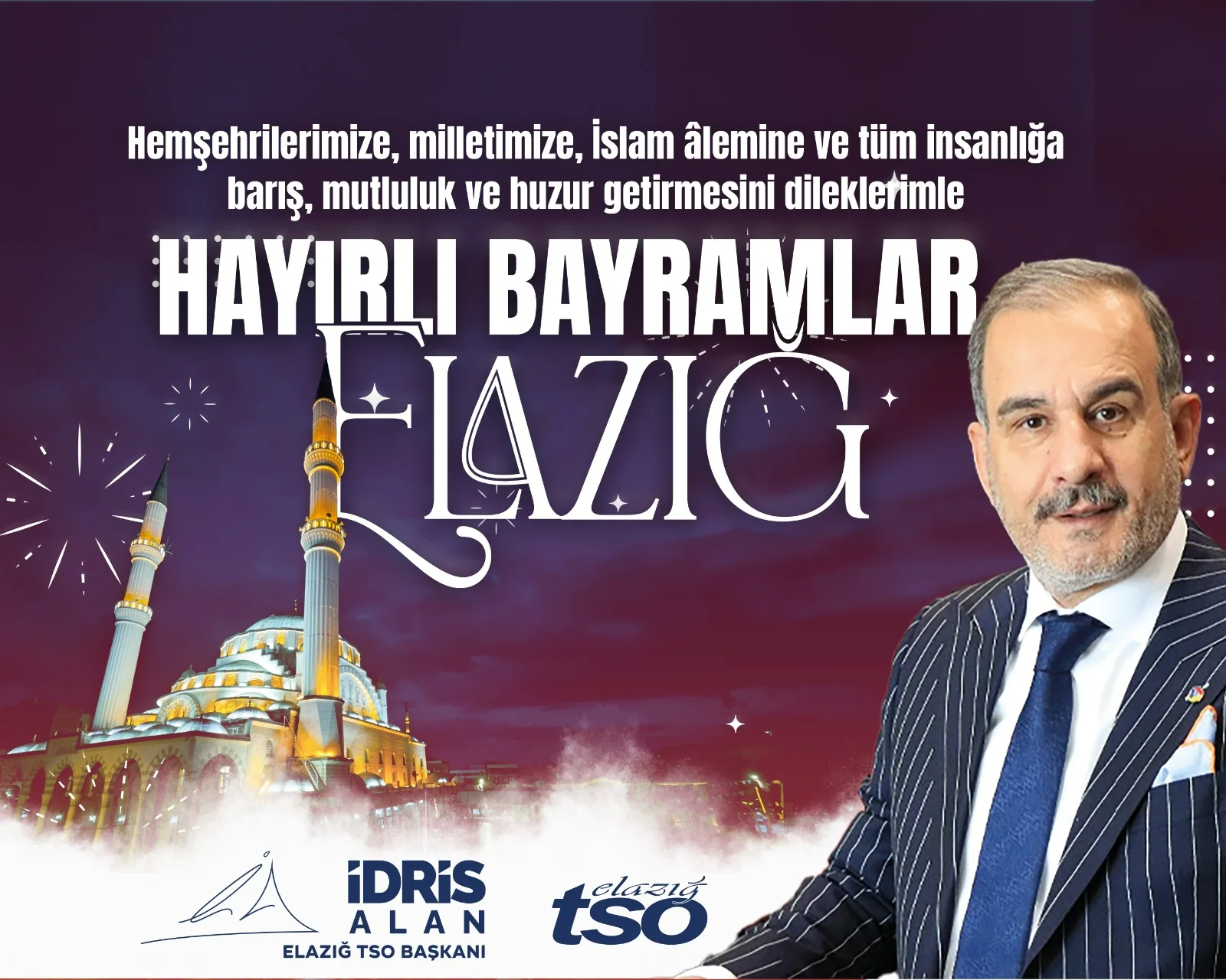 TSO Başkanı Alan: “Hayırlı Bayramlar Elazığ”