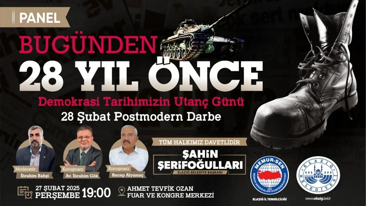 Elazığ Belediyesi, “Bugünden 28 Yıl Önce” Başlıklı Bir Panel Düzenlenecek