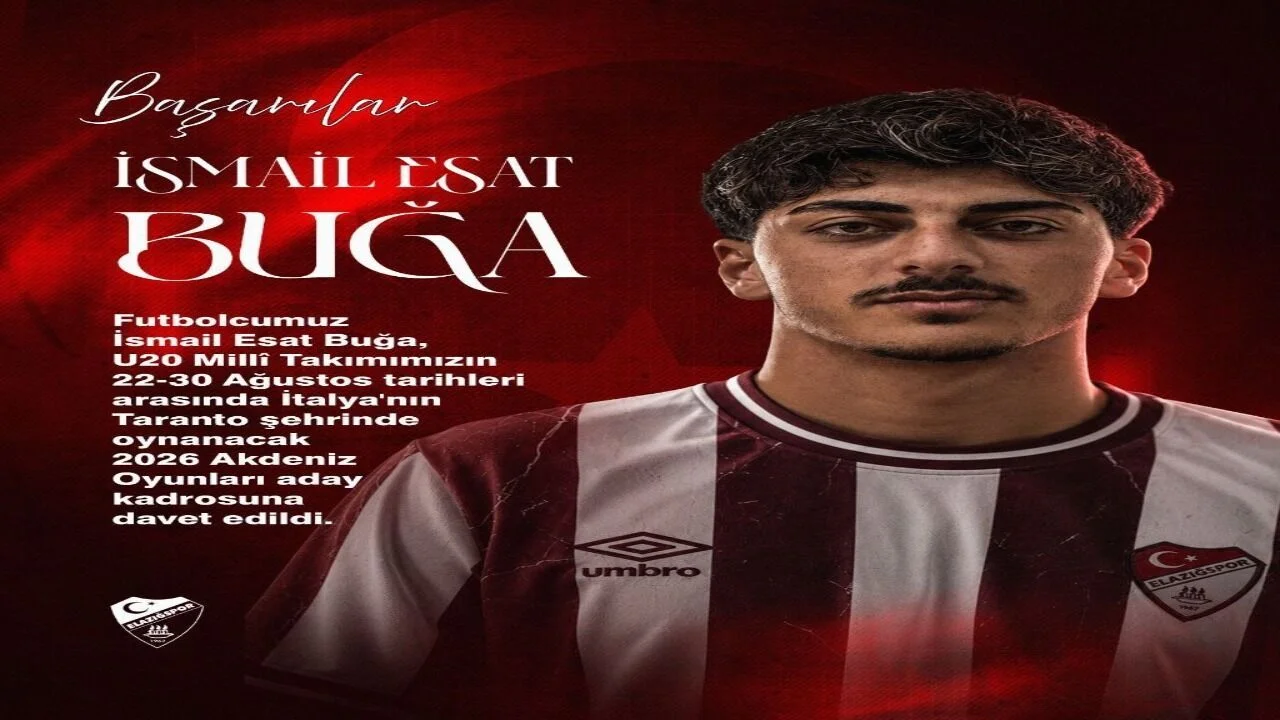 Elazığspor’da Milli Gurur: İsmail Esat Buğa U20 Milli Takımı’na Davet Edildi