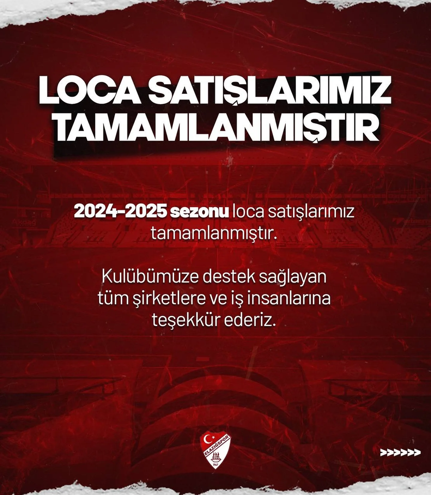 Elazığspor’da Loca Satışları Tamamlandı