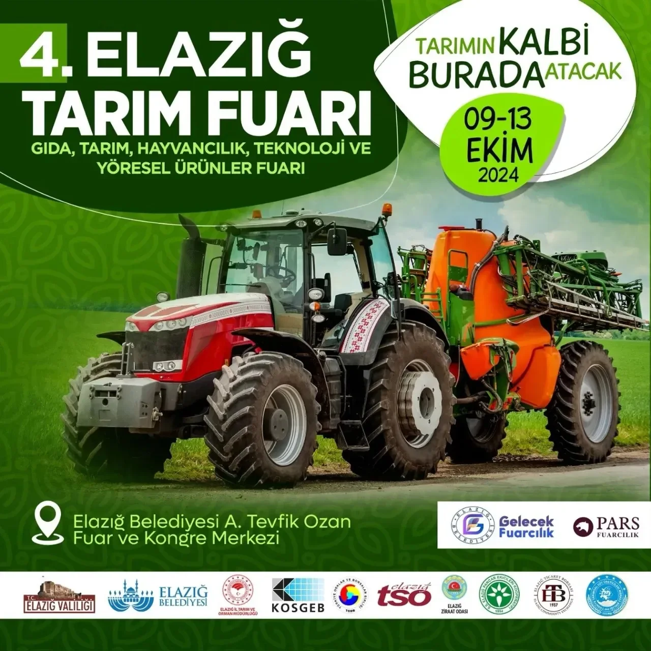 Elazığ’da Tarım, Gıda, Hayvancılık ve Yöresel Ürünler Fuarı 9 Ekim’de Başlıyor