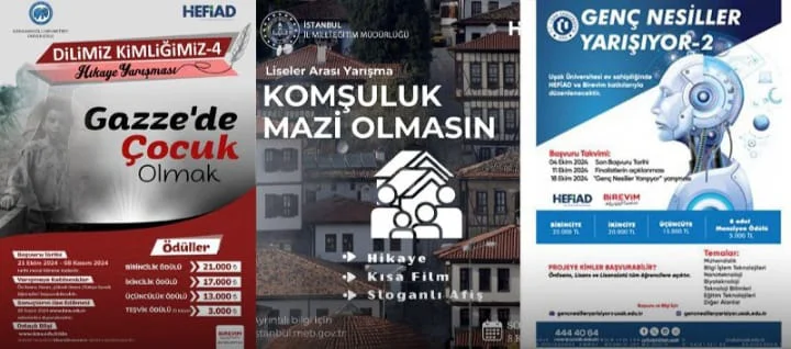 HEFİAD’tan 3 Yarışma