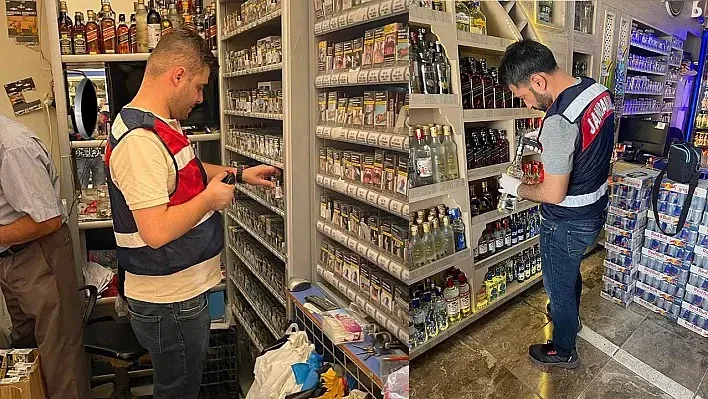 Elazığ’da Jandarmadan Kaçak Alkol Denetimi