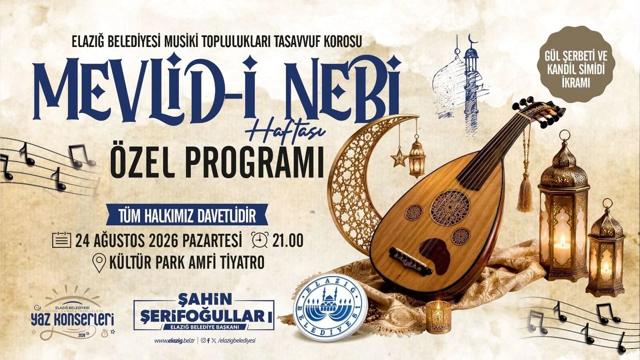 Elazığ’da Mevlid-i Nebi Haftası’na Özel Manevi Buluşma